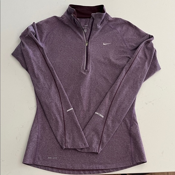 Nike Women's Long Sleeve Purple Performance Tee - Picture 1 of 1